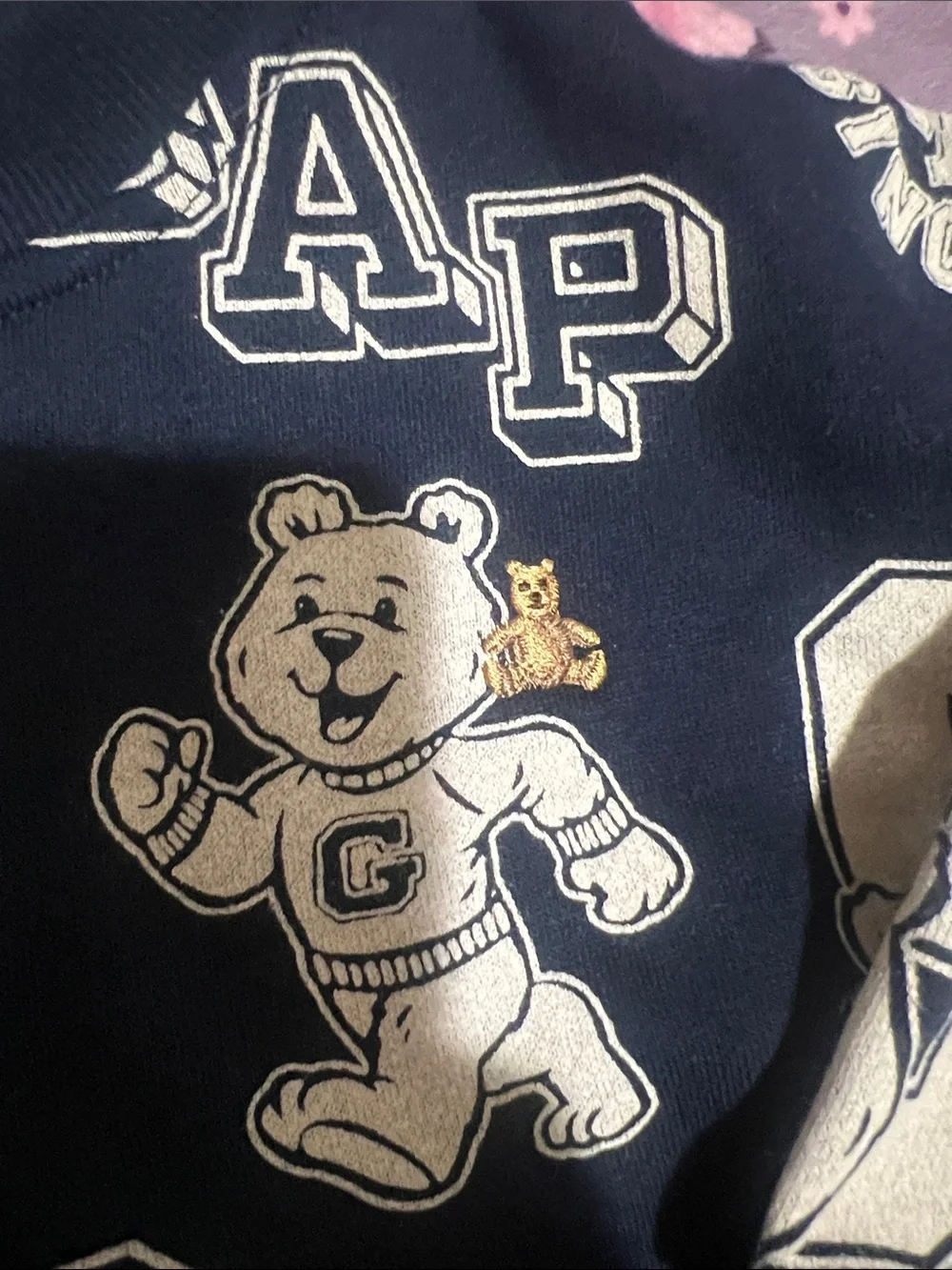 GAP Navy and White Logo Patch Kids Sweatshirt